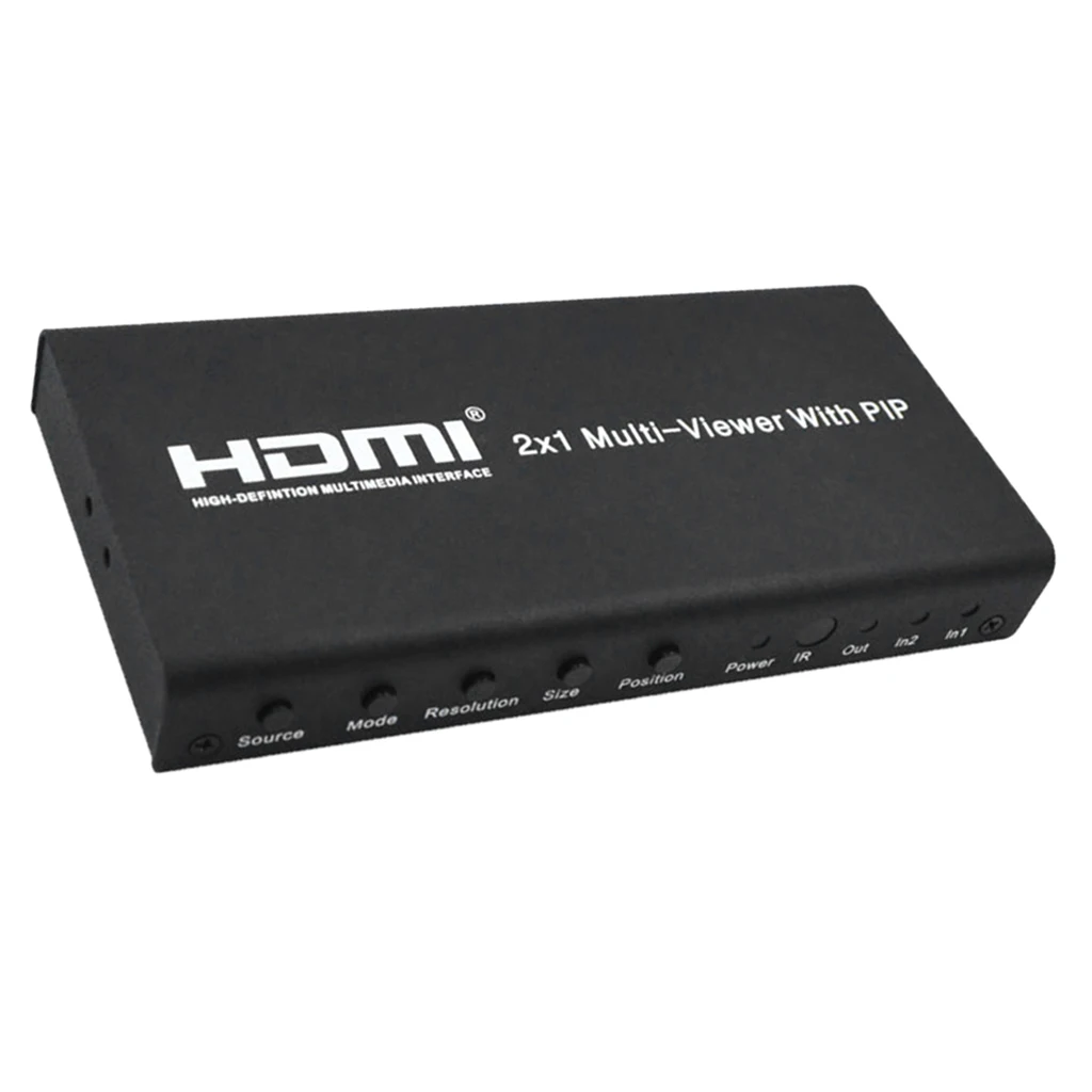 

MagiDeal 1Piece US Plug HDMI 2 In 1 Out PIP Switcher Splitter Switcher Distributor