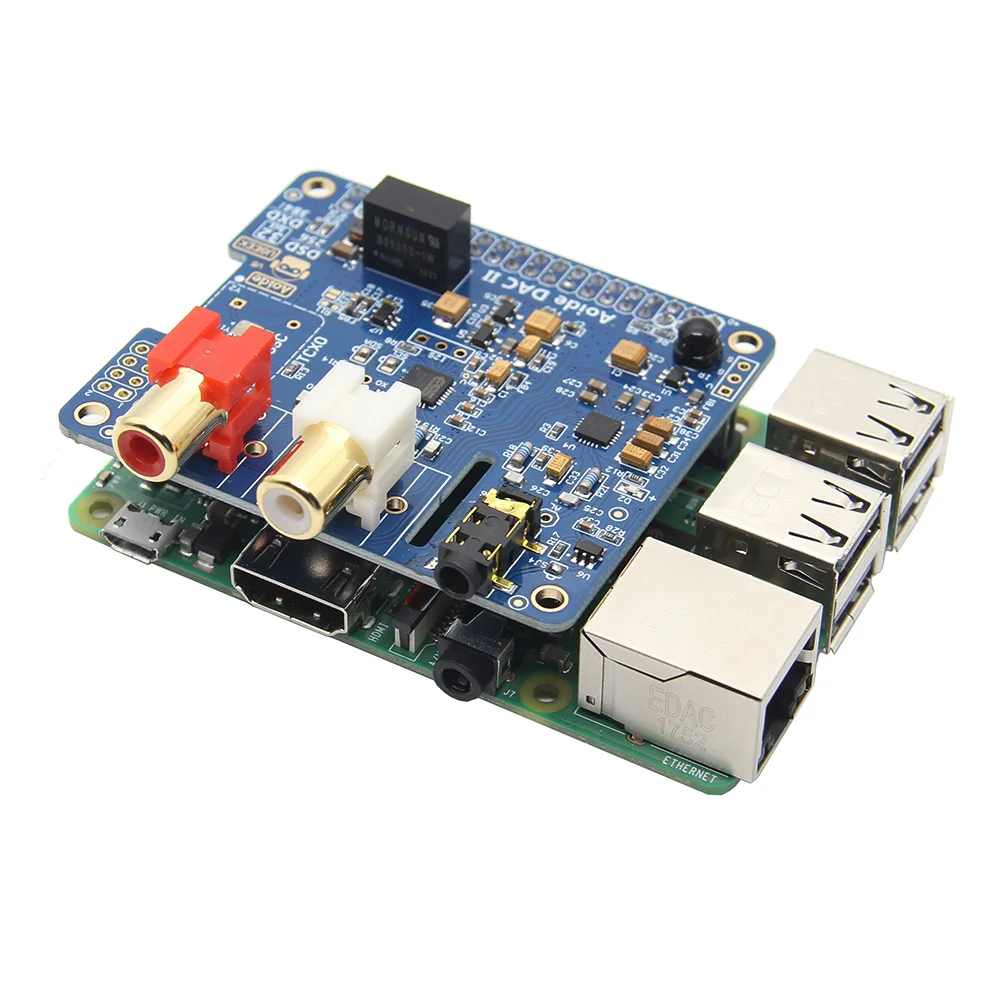 Аудио Плата расширения CLAITE 384 kHz DAC II Hifi звуковая карта DSD/APE/FLAC/WAV музыкальный плеер