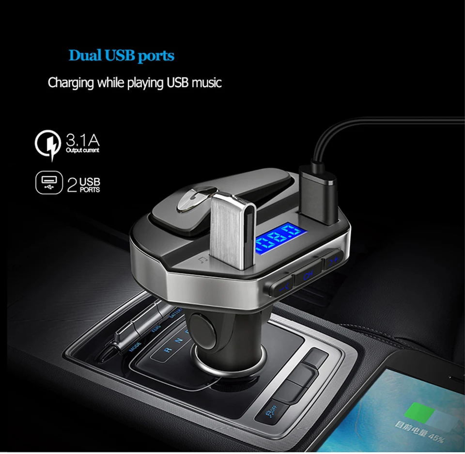 Беспроводной fm передатчик Bluetooth Автомобильный Mp3 плеер модулятор радио