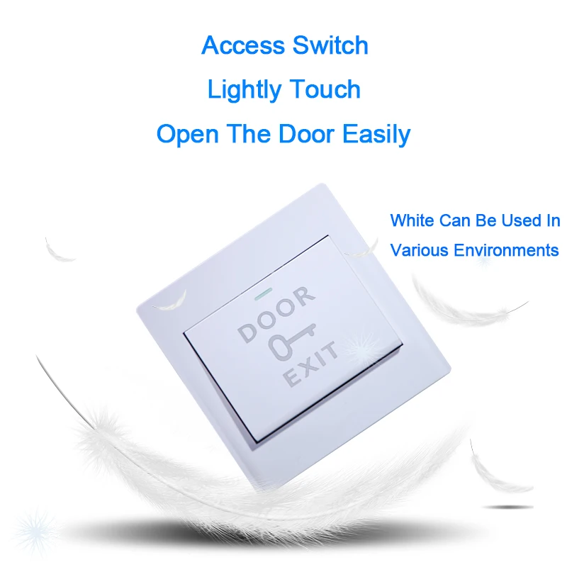 

OULET Exit Button Release Push Switch For RFID Door Access Control System NO COM Lock Sensor Push Switch Door Exit Button
