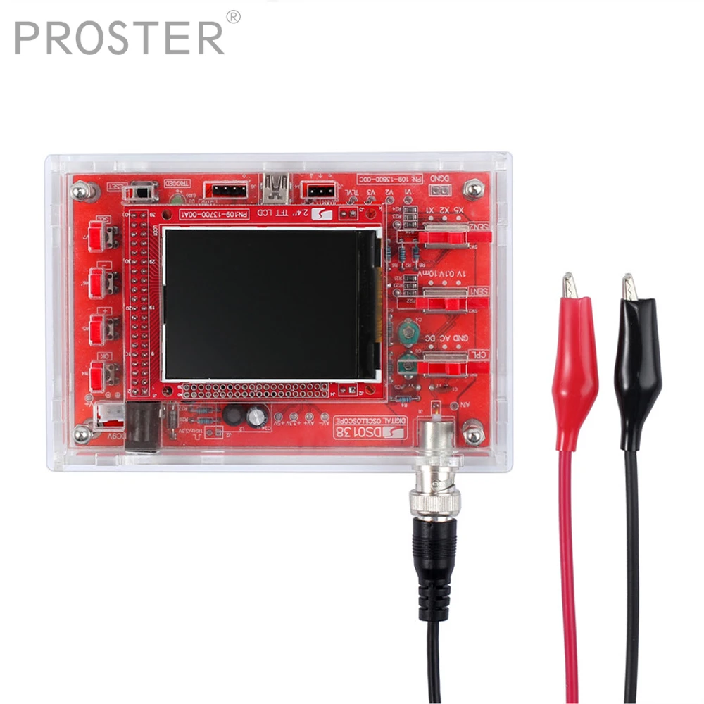 Proster DSO138 2 4 &quotTFT карманный цифровой осциллограф комплект diy запчасти ручной +