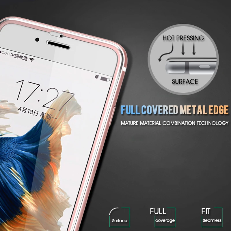 Закаленное стекло 9999D из алюминиевого сплава для iphone 6 6s 7 8 Plus X Защита экрана XS 11 Pro