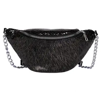 

Female 2019 Fashion Gold Color PU Leather Waist Packs Women Chain Shoulder Messenger Handbags Crossbody Bags Ladies Fanny Bag