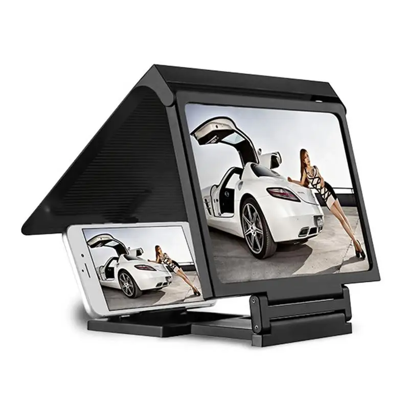 الهاتف شاشة المكبر الهاتف المحمول العارض الموسع مكبر للصوت المحمول قوس حامل 3D HD فيلم فيديو حامل متوافق الهاتف شاشة المكبر الهاتف المحمول العارض الموسع مكبر للصوت المحمول قوس حامل 3D HD فيلم فيديو حامل متوافق