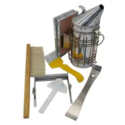 Инструмент пчеловода комплект 6 дымарь для пчелиных ульев, Пчела Brsuh вспомогательное устройство для пчеловодства-пчеловодческий