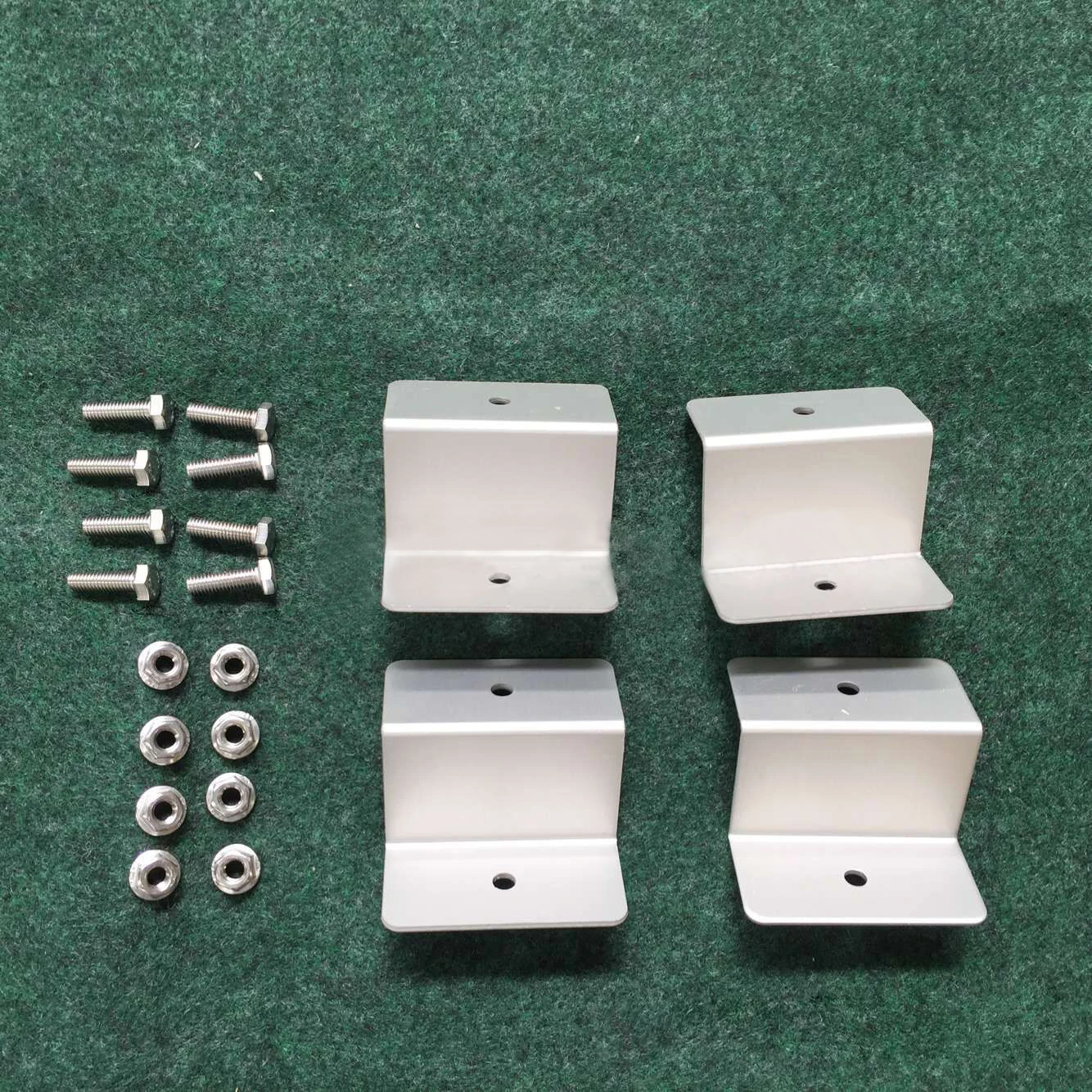 

4pcs Z Style Solar Panel Mounting Kits 4 Aluminum Brackets for Solar Panel Kit