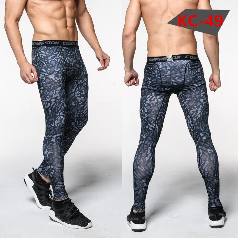 New Camouflage Compression Pants Men Fitness Tights Cossfit Mens Joggers Bodybuilding Leggings High Elasticity Skinny Leggings