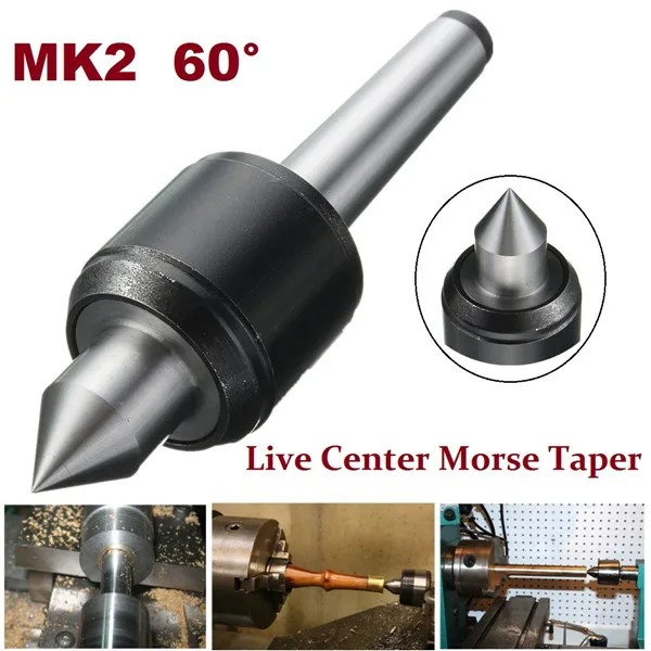 MK2 Revolving Live Center Morse Taper CNC Steel Point Tool Bit Lathe Tool