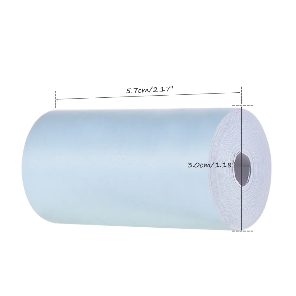 Термобумага В Рулоне 57*30 мм прозрачная печать для PeriPage A6 карманный термальный принтер для бумаги ANG P1/P2 мини фотопринтер