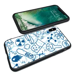 Fundas химия формула черный мягкий силиконовый чехол для телефона для iPhone XS Max XR X 7 8 Plus 5S 5 SE 6 6 S плюс роскошный iPod Touch 6 5