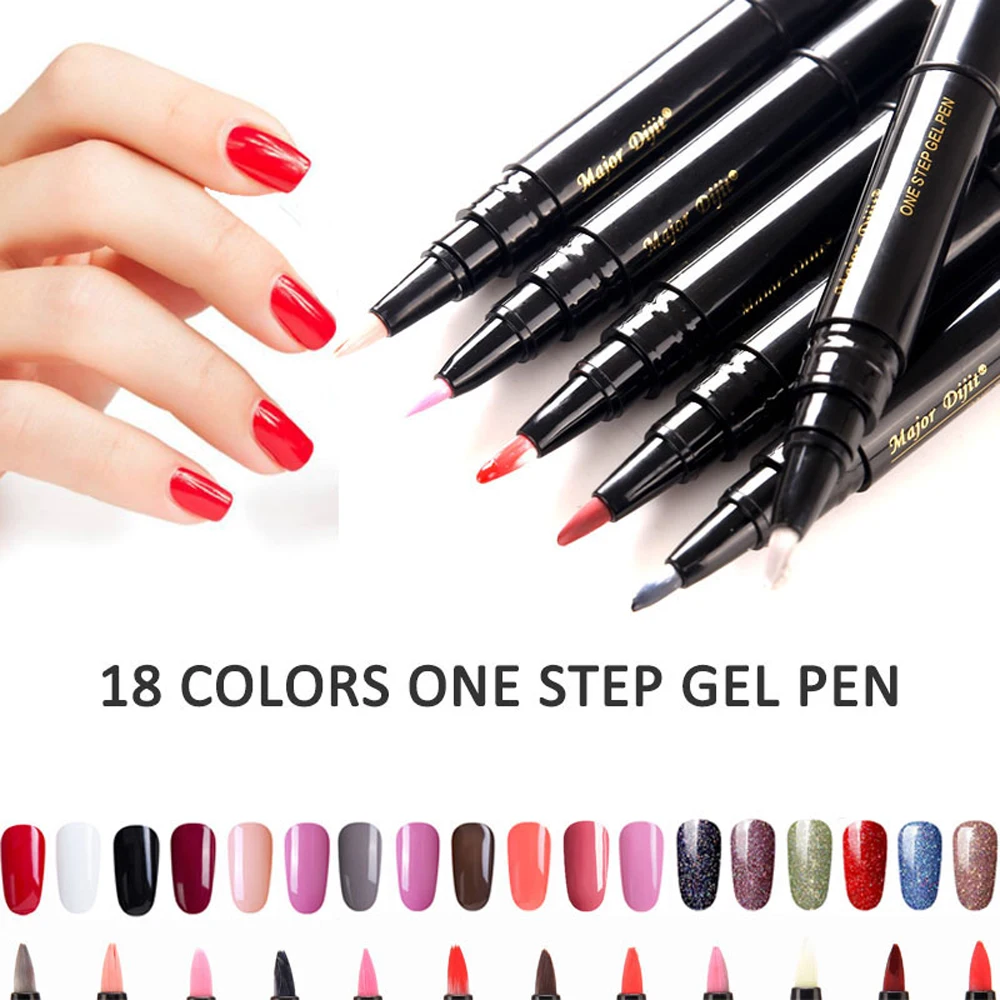 

One Step Nail Gel Polish Nail Brush Pen Do Not Need Base Top Coat LED UV Lamp Gel Lacquer Nail Art Soak off Top Gel Lacquer