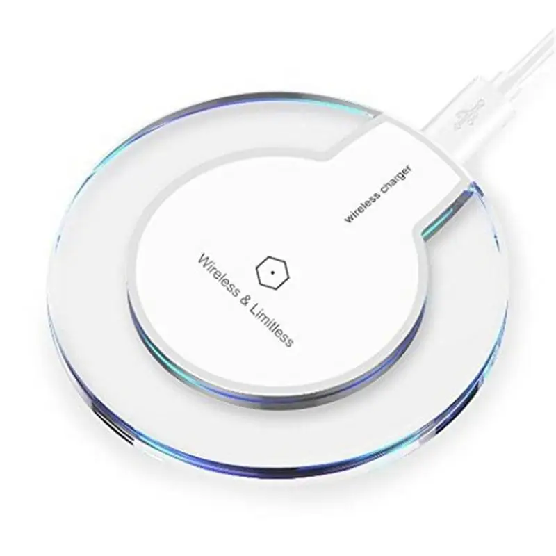 

Crystal K9 Phone Wireless Charger Adapter QI USB Fast Charging For Iphone 6/7/8/X Plug Samsung Xiaomi HUAWEI