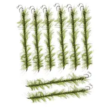 8 шт. аксессуары для ловли карпа готовые волосы установки терминала снасти с крюком и леской 20 см длина крючка