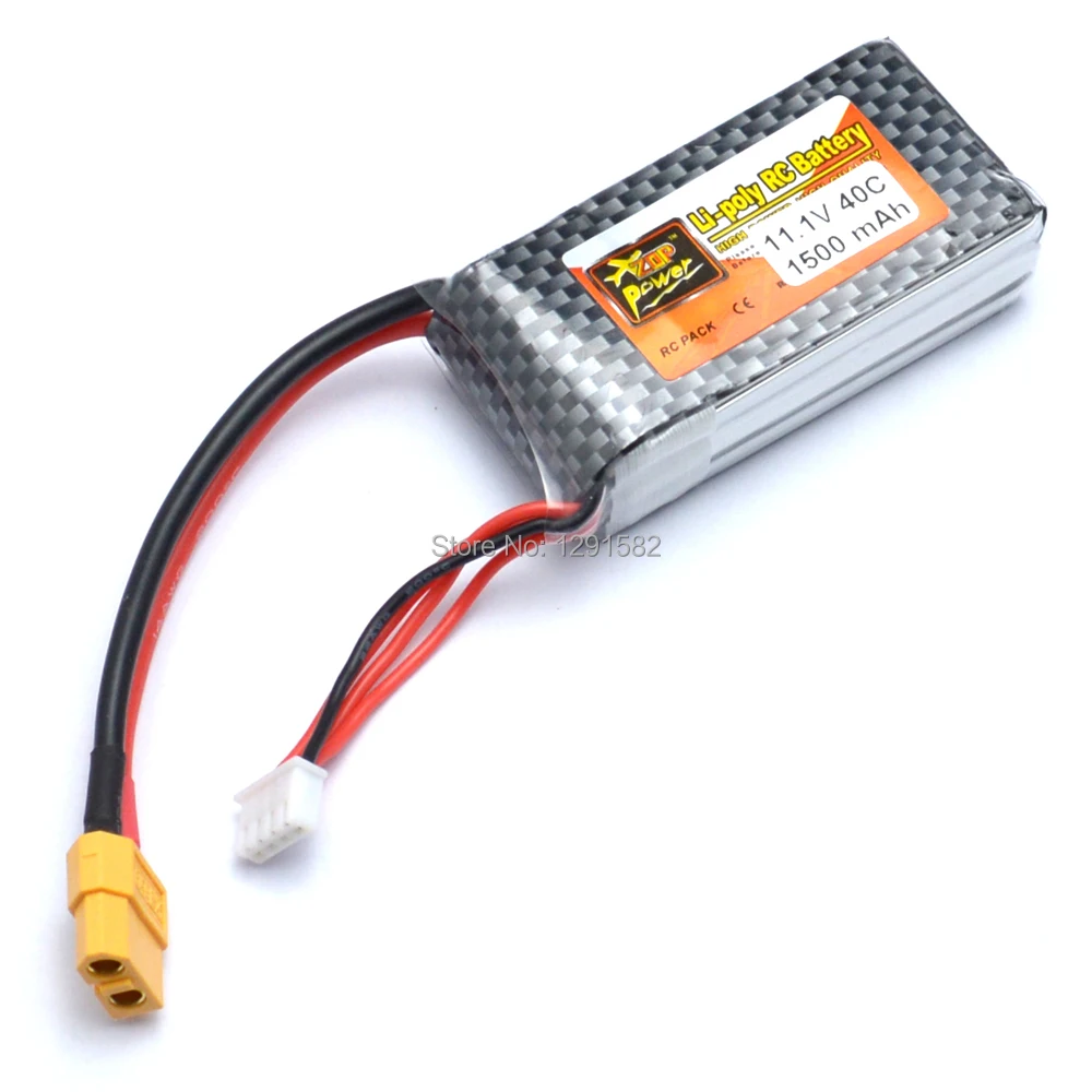 Reachargeable ZOP Power 11 1 В 1500 мАч 40C 3S Lipo Battery XT60 разъем для радиоуправляемой модели