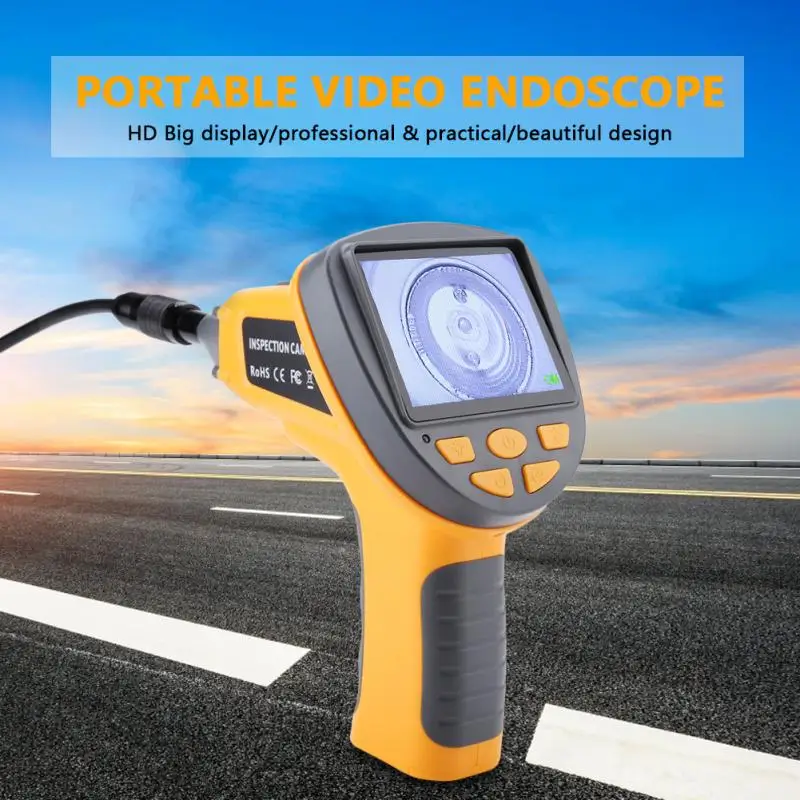 99H TFT Display Screen endoscope 1M Handheld Industrial Home Endoscopes w/ 6 LEDs Inspection
