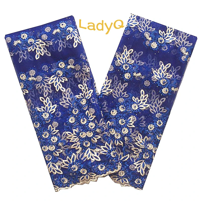 

Royal Blue Lace African Fabric with Beads Rhinestones Embroidery African Tulle Net Lace Fabric Purple Guipure Lace Fabric 2019