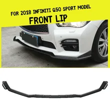 3 шт. автомобильный передний дефлектор спойлер сплиттер диффузор бампер кузов лопаты углеродное волокно универсальный для INFINITI Q50 спортивная модель