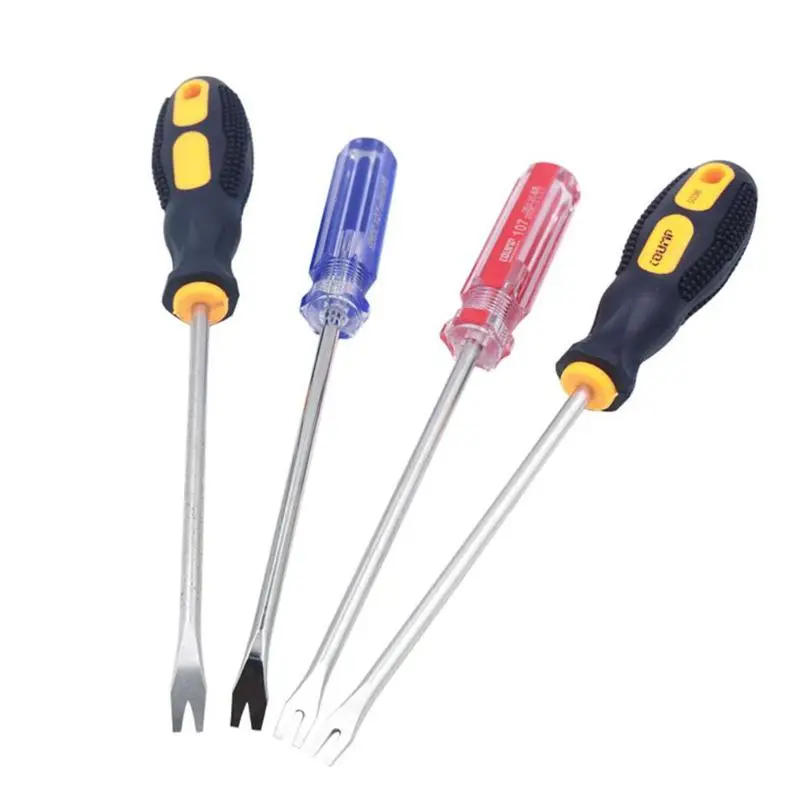 Car Door Trim Clip Screwdriver Nail Puller Panel Upholstery Fastener Clip Remover Woodworking Nail Lifting Tire Repair Tools