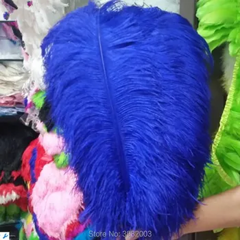 

100pcs sapphire ostrich feather 14-16 "/35-40cm DIY ostrich feather decoration stage performance