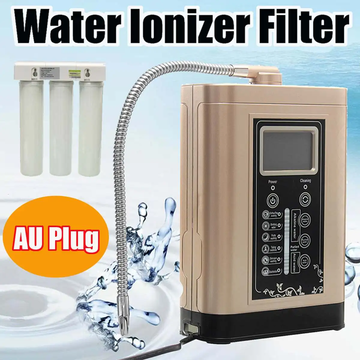 

LF700 Water Ionizer Purifier LCD Tou.ch Control Alkaline Acid PH Adjust Machine