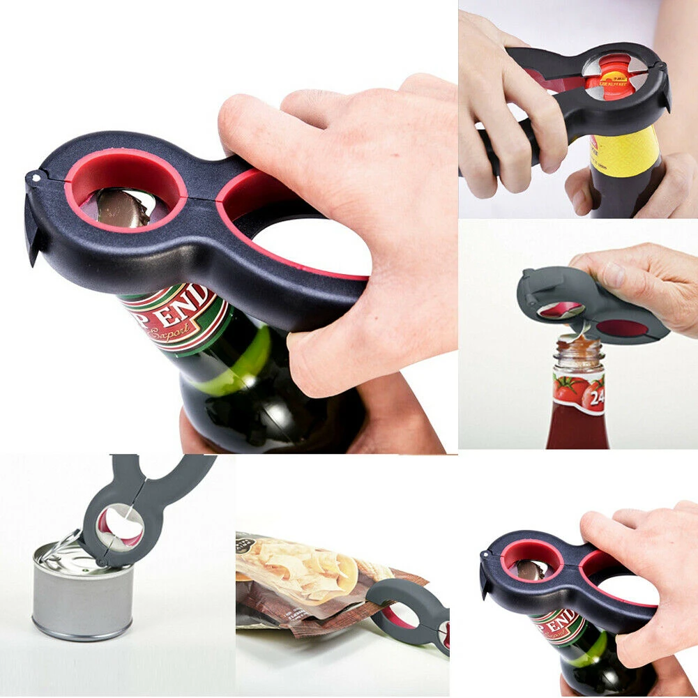 6in1 Multi-Tool Bottle Soda Soup Can Opener Jelly Jar  Twist off Remover Fashio!
