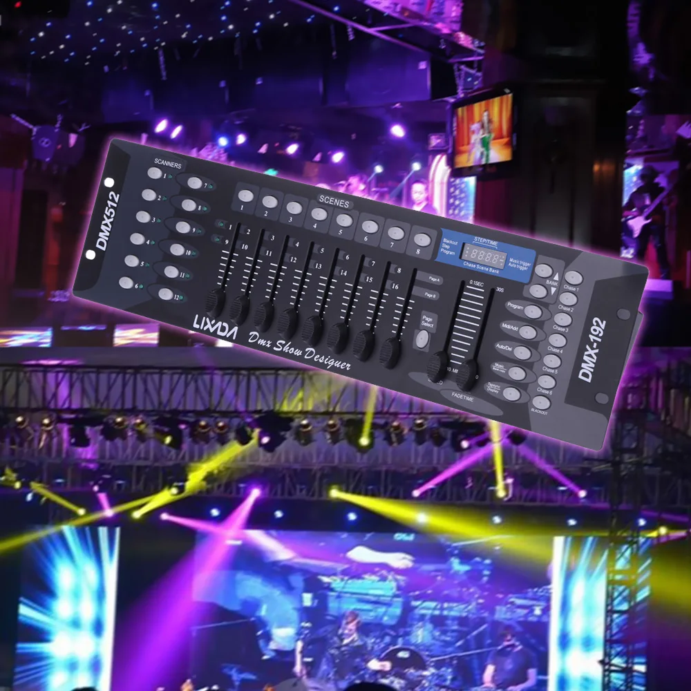 Контроллер освесветильник DMX 192 каналов DMX512 консоль для сценического освещения