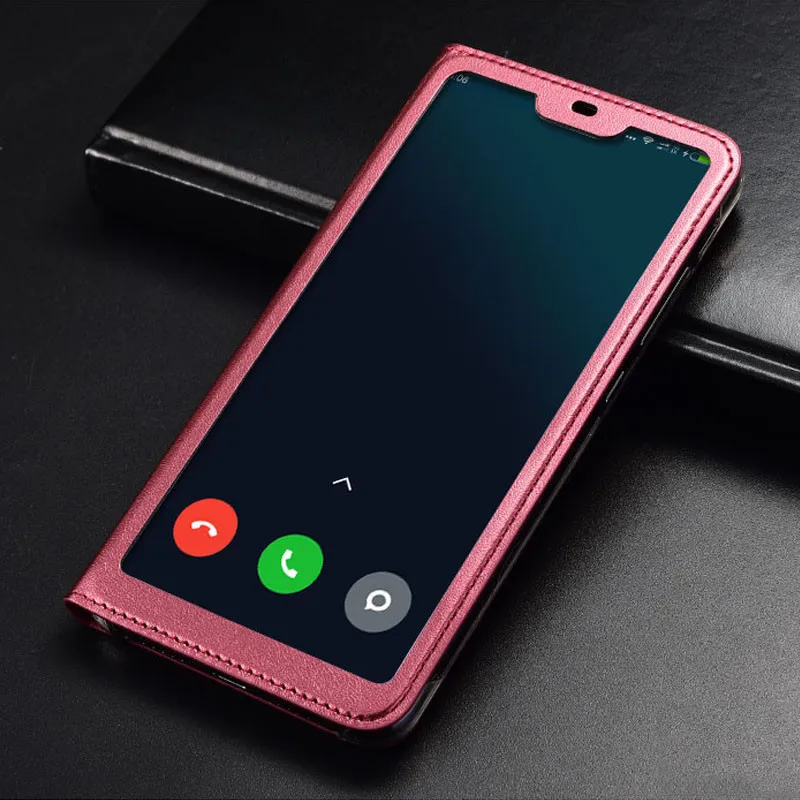 Чехол для Xiaomi Mi 8 lite Mi8 чехол книжка из искусственной кожи с окошком экрана