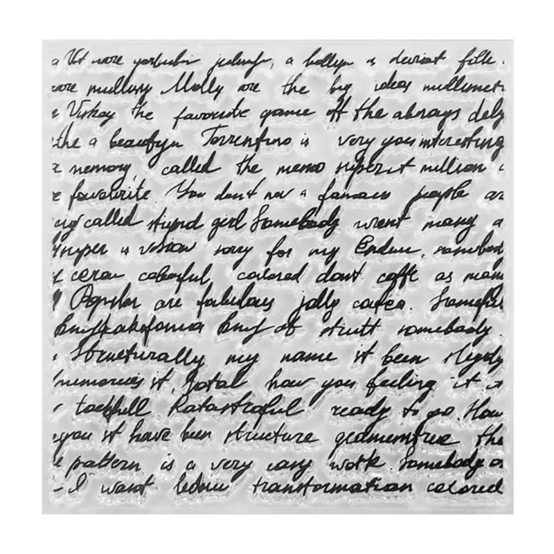 

Letter Silicone Clear Transparent Seal DIY Stamp Sheet Photo Album Decor