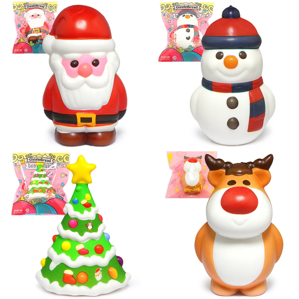 

Christmas Squishy Cute Squishies Slow Rising Cream Scented Stress Relief Toy Kids Gift
