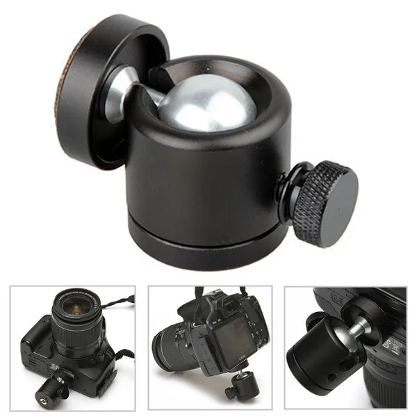

1/4 Screw 360-Swivel Mini Ball Head Mount for DSLR Camera Tripod Ballhead Stand Cameras Tripods Light stands Flash brackets