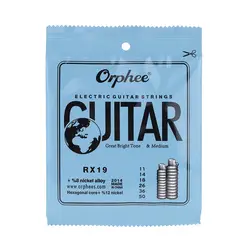 Orphee RX19 6 шт. набор струн для электрогитары (. 011-.050) никелевый сплав среднего напряжения