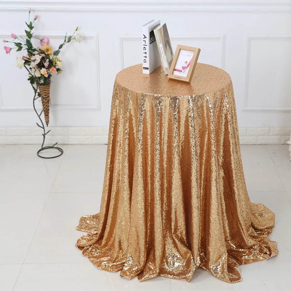 1.2m Square Tablecloths Elegant Flower Pattern Wedding Table Cover Banquet Party