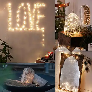 

6PCS Led light string button battery box cake string light copper wire small lantern gift box decoration lamp