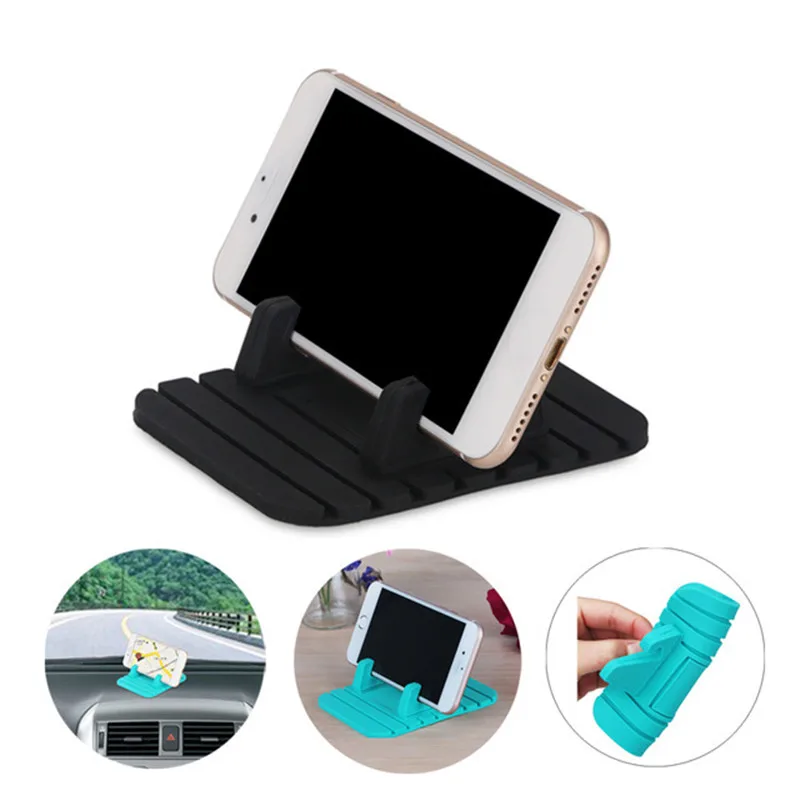 

Universal Car Mobile Phone Holder GPS Display Support Soft Silicone Anti Slip Phone Stand for iPhone Samsung Xiaomi Car Holder