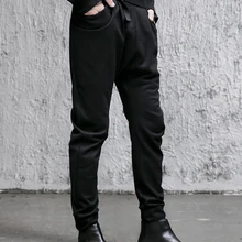 2012 Новая мужская одежда модный Индивидуальный стилист волос Толстая шерсть шаровары плюс размер костюмы певица уличная бегунов