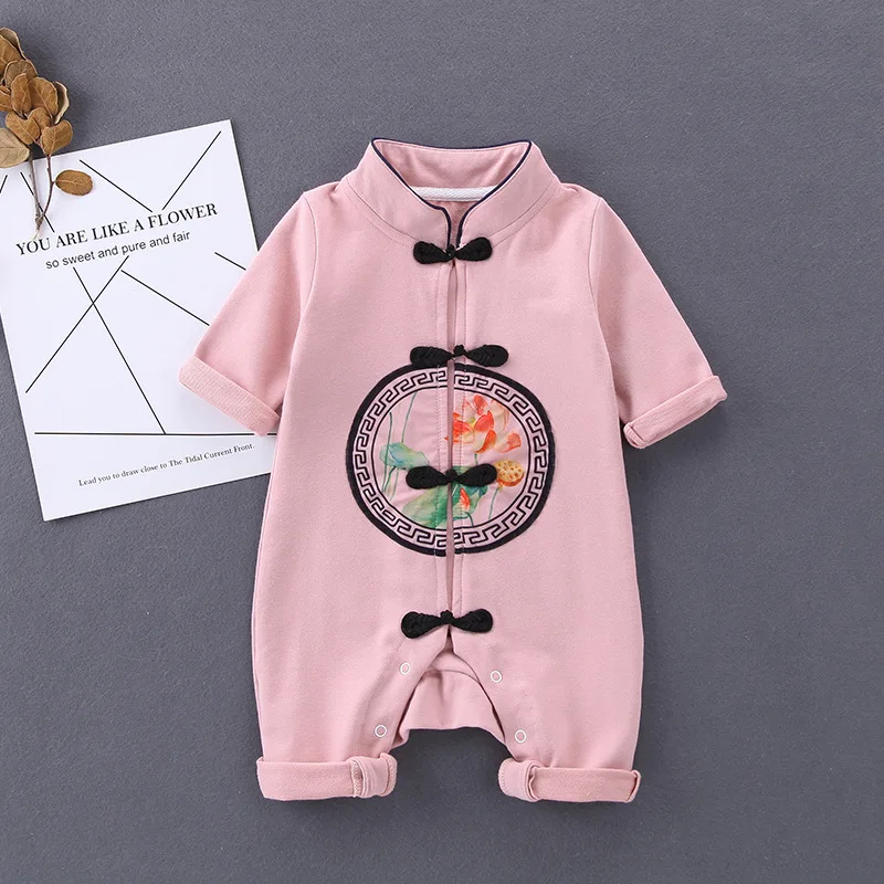 

Sets Chinese infant boy jumpsuit girls clothing newborn outerwear clothes set hats coveralls fall suit style babies rompers baby