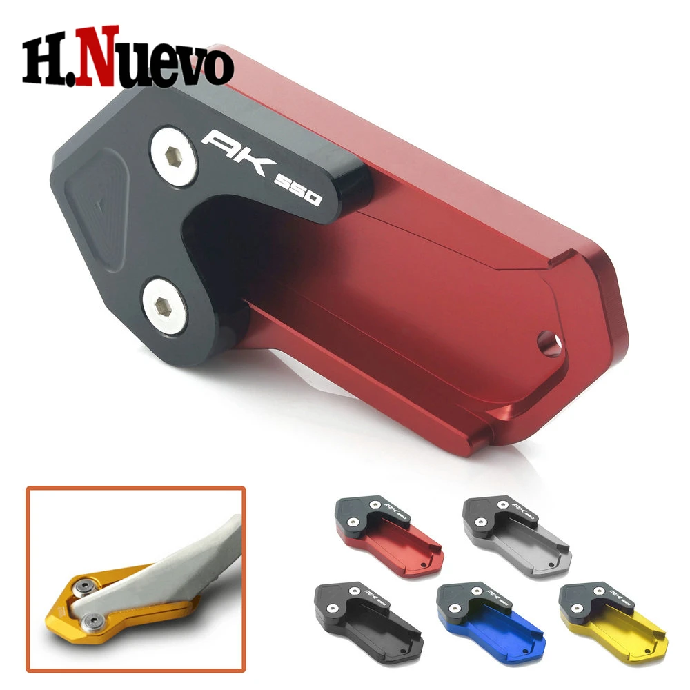

For Kymco AK550 Side Stand Extension Pad AK 550 Kickstand Enlarger For Kymco AK 550 Accessories Motorcycle 2017 2018 Aluminum