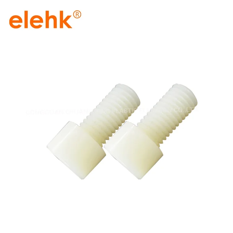 

50pcs 6x20mm 8x16mm 10x25mm white plastic hex nylon screw