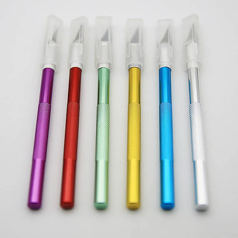 

1 Set Multifunction Fruit Sculpting 6 Blades Non-Slip Wood Carving Tools Metal Engraving Utility Knife Stationery Art Supplies