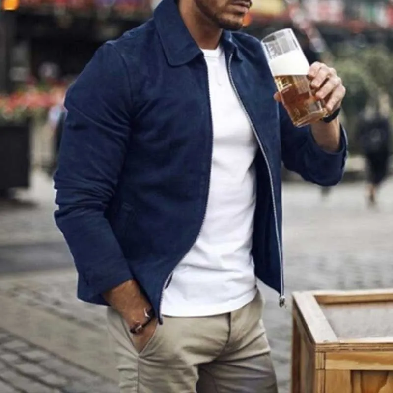 Moomphya Streetwear Long sleeve Suede Fabric jacket men casual men jacket overcoat men outwear coat chaqueta hombre Moomphya Streetwear Long sleeve Suede Fabric jacket men casual men jacket overcoat men outwear coat chaqueta hombre