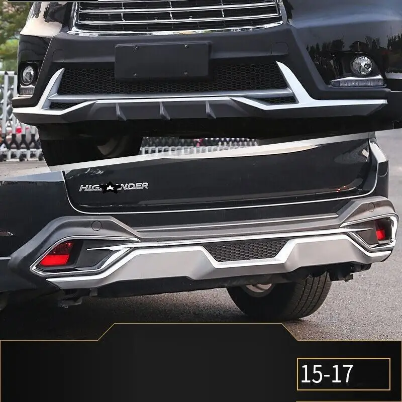 Авто модифицированный аксессуар для украшения Стайлинг задний диффузор Тюнинг автомобиля Передние Губы бамперы 15 16 17 18 для Toyota Highlander