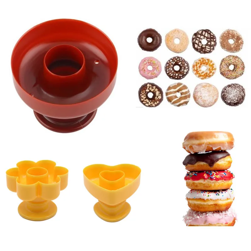 

1 PC DIY Tool Donuts Maker Mold Food Grade Plastic Doughnuts Maker Cutter Fondant Cake Bread Desserts Bakery Mould
