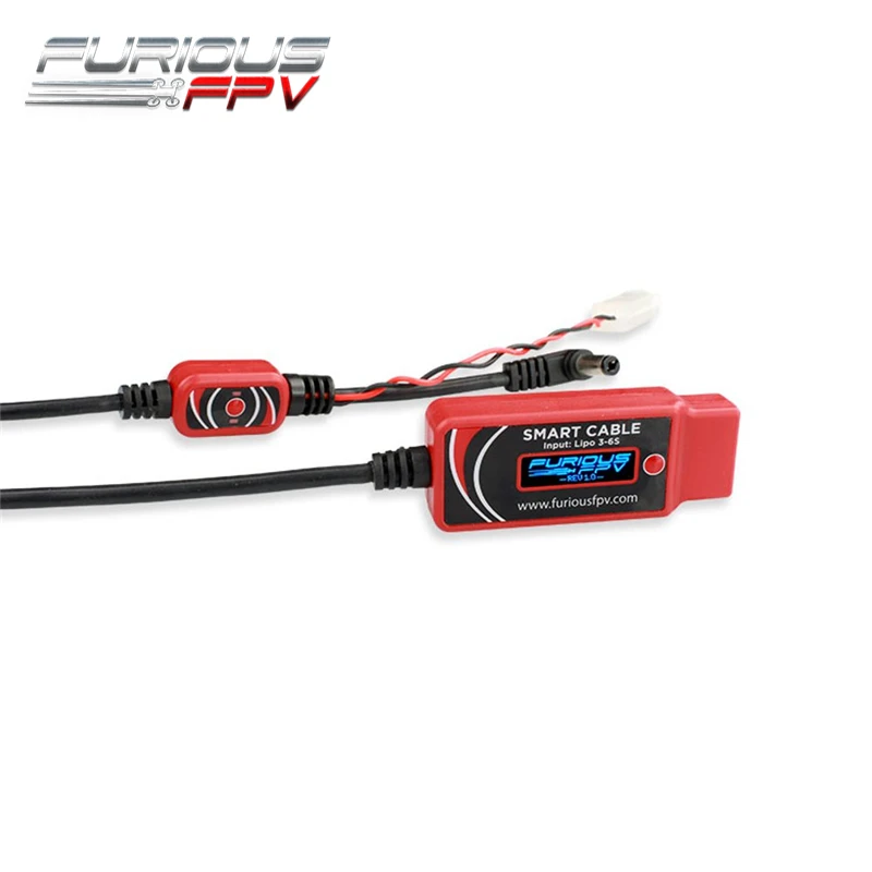 FuriousFPV умный кабель провода 125 см поддержка 3-6 S LiPo батарея для FPV очки наземная станция RC модели детали, аксессуары для беспилотного самолета