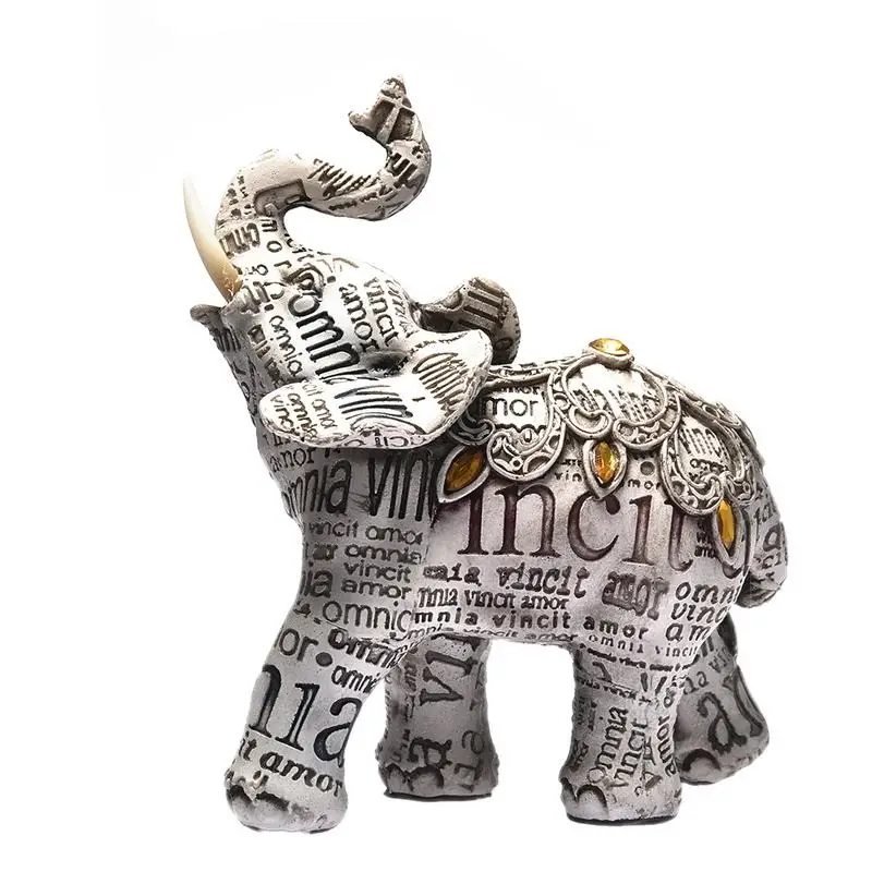 

6x12x14cm Creative Artificial Diamond Elephant Figurines Gift Home garden Decor Decoration