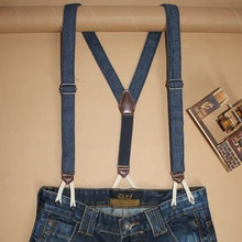 Женские модные джинсовые подтяжки для джинсов на пуговицах смокинг Y Back брюки на подтяжках подтяжки для мужчин tirantes hombre para pantalones