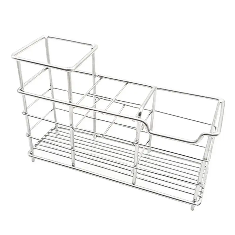Стойки из нержавеющей стали Home Multi-function Durable зубная паста бритва макияж кисточки стеллаж для хранения ванная комната отель