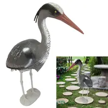 1 шт. DIY реалистичные большие пластиковые смолы манок Heron Сад орнамент птица Scarer рыба пруд