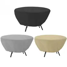 Cover Meja Bulat Rumah Meja Hotel Debu Cover Tahan Air Luar Ruangan Taman Patio Furniture Covers Pernikahan Taplak Meja Pesta(China)
