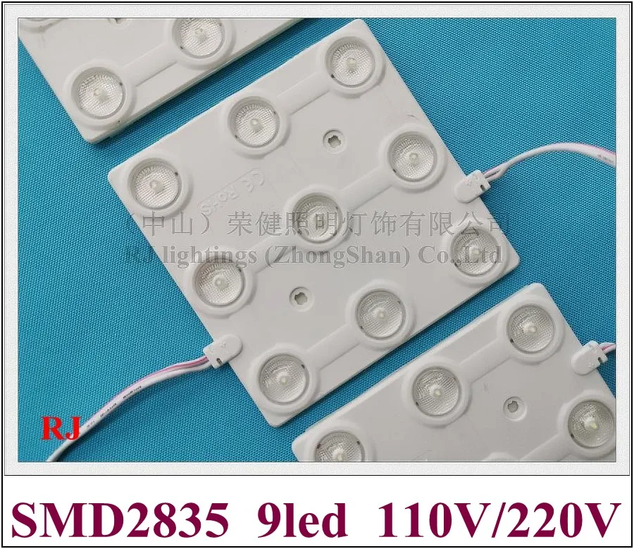 

AC220V / AC110V input SMD 2835 injection LED module light SMD2835 9 led IP65 105mm*105mm*7mm 5W 600lm super brightness square