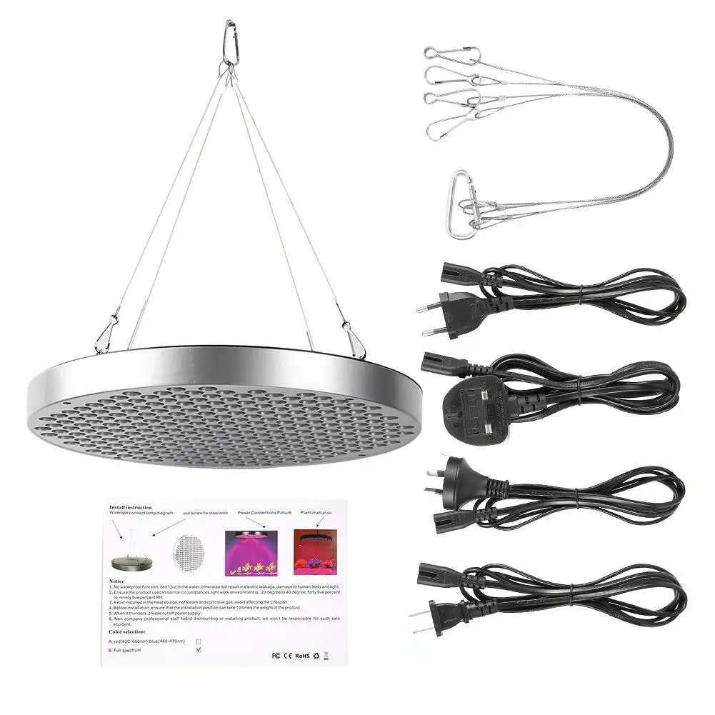 85 265V 50W LED растущий свет для комнатных растений полный спектр круглый